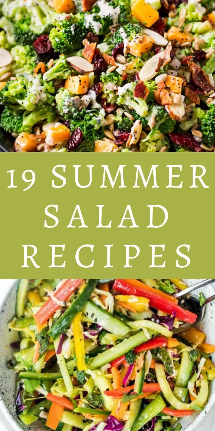 19 Healthy Summer Salad Recipes 4 Colorful summer salad featuring fresh vegetables and healthy ingredients