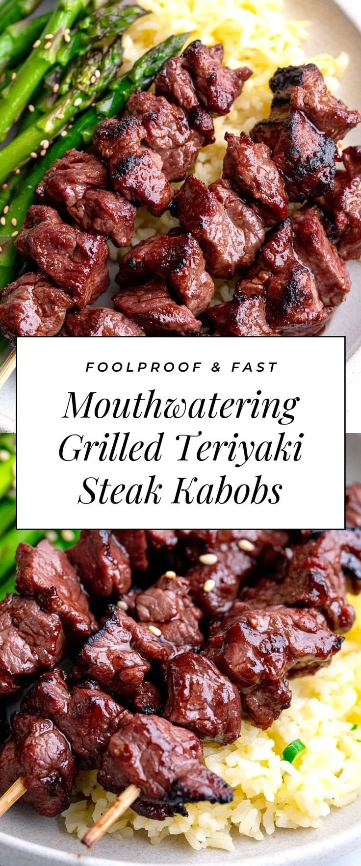 Healthy Grilled Teriyaki Steak Kabobs 5 Healthy grilled teriyaki steak kabobs skewered with vegetables and grilled to perfection