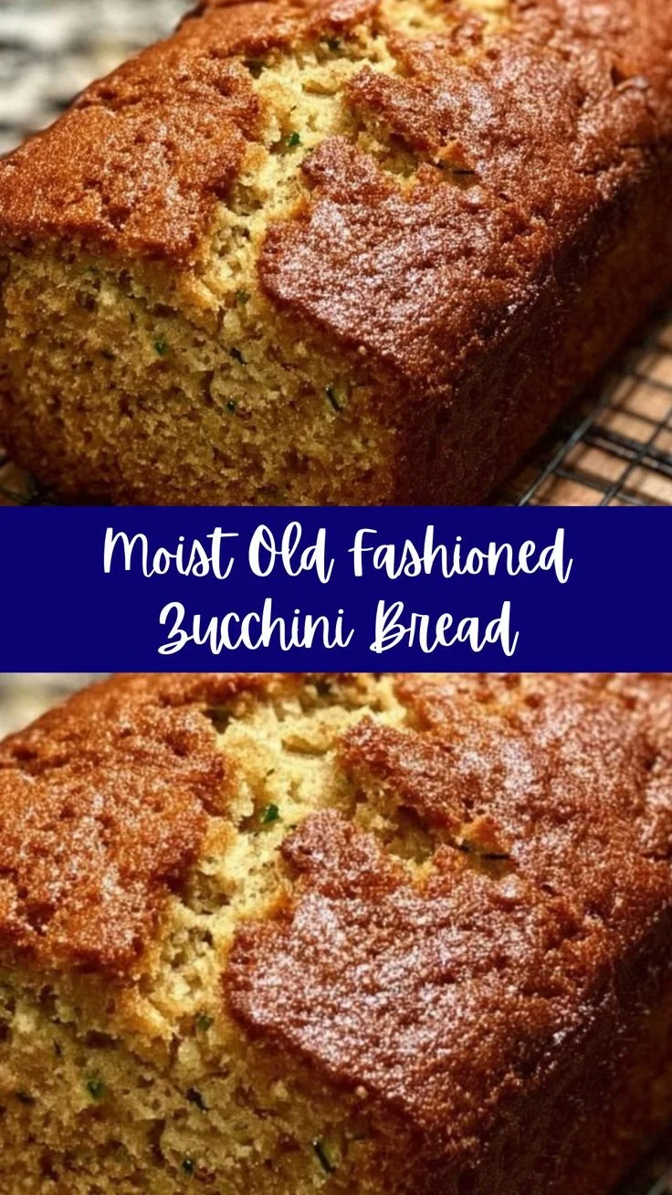 Moist Old Fashioned Zucchini Bread 5 Slice of moist old fashioned zucchini bread on a wooden cutting board