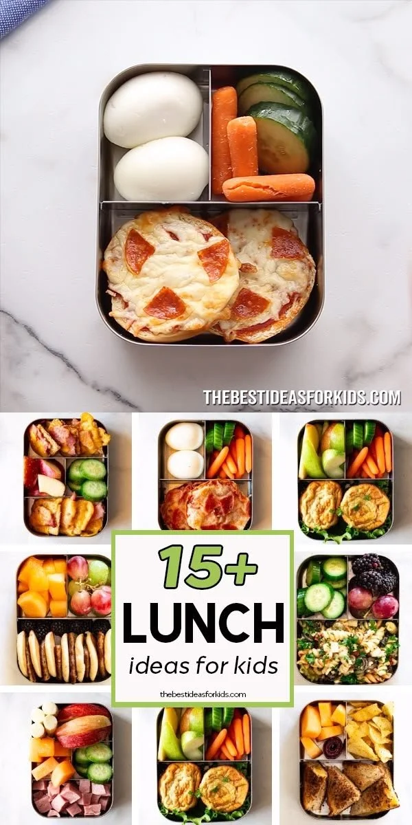 Creative and nutritious school lunch ideas with sandwiches and vegetables.